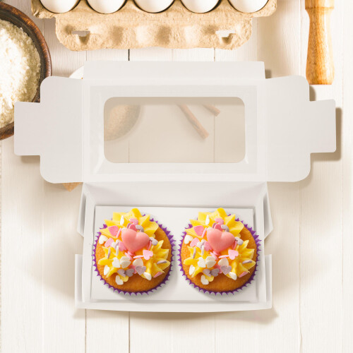 20 Cupcake Boxen 2- Mit Für Muffins Gebäck 2