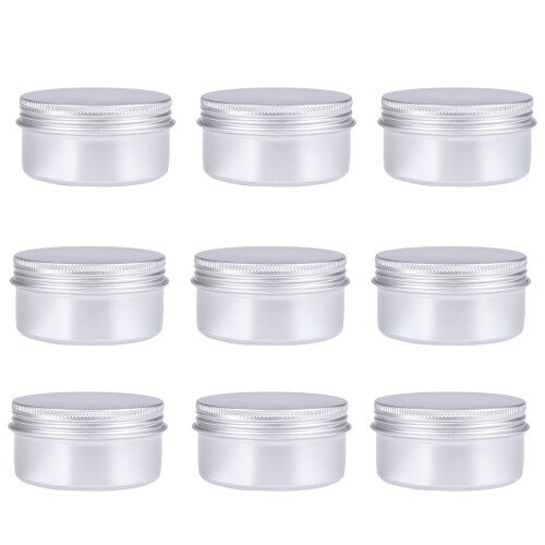 10 Aluminiumdosen Für Reisecreme