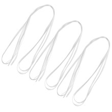 3 Flexible Kunststoff Faser Weiße Maniküre