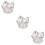 3 Legierung Diamant Krone Silber 9