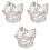 3 Legierung Diamant Krone Silber 3