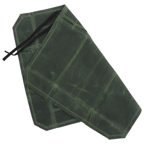 Waxed Canvas Roll Bag Olivgrün Organizer 2