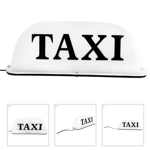 Sign Cab Top Auto Emblem Kunststoff Leuchtend 2