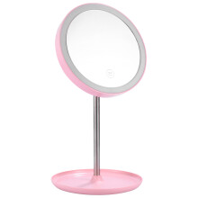 Pink Leuchtender Schminkspiegel Mit LED-Beleuchtung