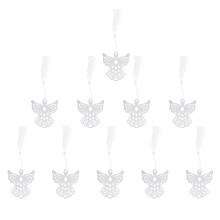 10 Metall Seitenmarkierer Silber Durchbrochenes Design