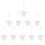 10 Metall Seitenmarkierer Silber Durchbrochenes Design 1