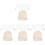 4 Sets Holz Baby Monatliche 4