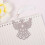 10 Metall Seitenmarkierer Silber Durchbrochenes Design 5