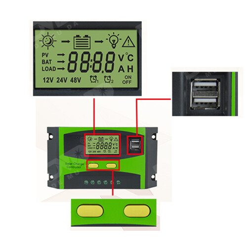 Regulator Solarpanels Auto 30A 1