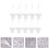10 Metall Seitenmarkierer Silber Durchbrochenes Design 10