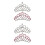 4 Krone Haarspangen Tiara Party Accessoire 10