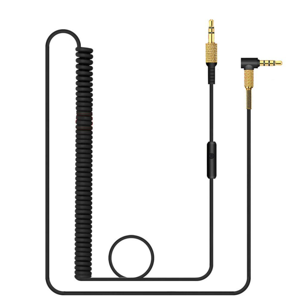 Replacement Spring Audio Cable Cord Line For Marshall Major Ii 2 Monitor Bluetooth Headphones No Mic Single Button Switch 9016109369659