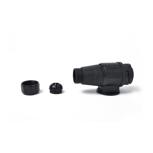 2Pcs 13 Pin Trailer Plug Adapter Durable Nylon Copper Black