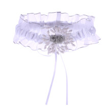 Wedding Satin Bruids Garter Huwelijk Accessoire Met Bloem