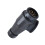 2Pcs 13 Pin Trailer Plug Adapter Durable Nylon Copper Black 3