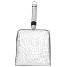 Cat Litter Scoop Stainless Steel With Wide Mouth Ergonomic Handle Metal Sand Sifter For Easy Litter Box Cleaning