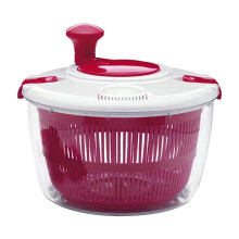 Salad Spinner Medium Manual Salad Spinner With Clear Serving Bowl Colander Basket For Lettuce And Greens Fruit Washer