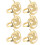 Serviettenringe Gold 6er Set 3