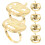 Serviettenringe Gold 6er Set 6
