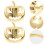 Serviettenringe Gold 6er Set 7