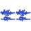 2 Paren Blauwe Bruids Kant Garter Dijring Beenband Accessoire 2