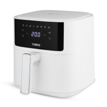 Tower Vortx Air Fryer with Digital Control Panel, 1700W, 6L, White T17169WHT