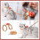 1 Set Katzenleine Geschirr Polyester Cartoon 11