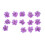 Cloth Blumenaccessoires Violett 50 1
