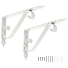 2 Sets Unit Pallet Bracket Schwarz Regalhalterungen 20x12,6 Cm