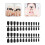 1 Set Nagelkunst Rote Echtledernägel Kunststoff Für 3