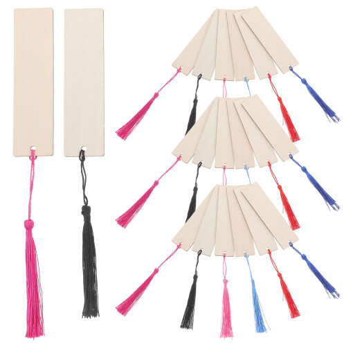 36 Sets Holz Leer Lesezeichen Diy Handbemalt