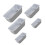 Toastformen Backform 5-teilig Antihaft Silber 4