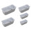 Toastformen Backform 5-teilig Antihaft Silber 9