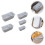 Toastformen Backform 5-teilig Antihaft Silber 10