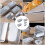 Toastformen Backform 5-teilig Antihaft Silber 8