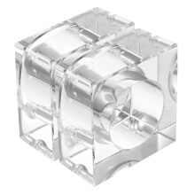 2 Halterung Für Serviettenring 5,50x5,50x2,30cm Transparent