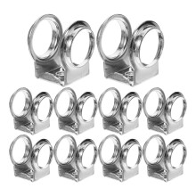 10 Teile Drum Set Zubehör Fort Chrome Bender Jumbo Silver