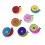 Snail Shape Button Mehrfarbig 50 1,1 Zoll 4