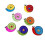 Snail Shape Button Mehrfarbig 50 1,1 Zoll 10
