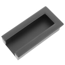 Invisible Cabinet Handles Grau Zinklegierung 1 Set 3,5x1,8x0,7 Zoll