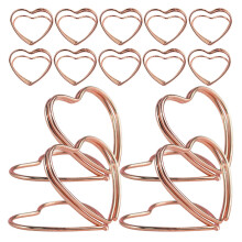 25Pièces Porte-Photos Rose Gold Métal Pour Table Et
