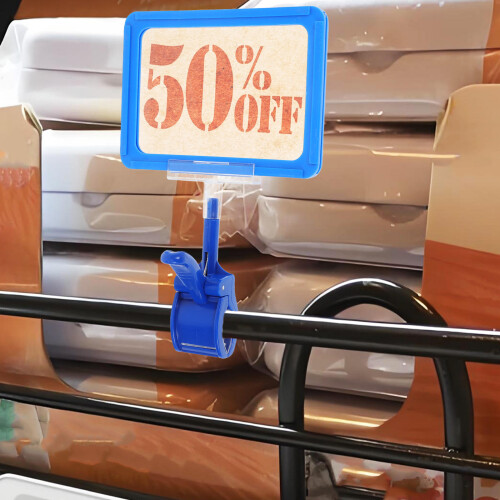 Displayclip Für Schilder, Keksdosen, , Boxen Mit Deckel, Blau 2
