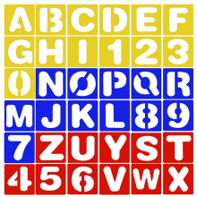 Plastic Letter Schablonen Alphabet Und Zahl