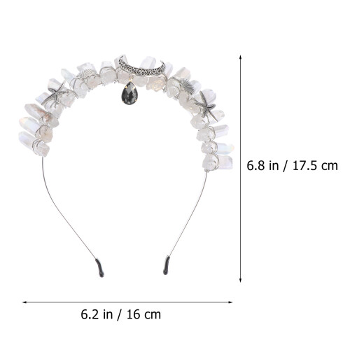 Cute Headband With And Moon Shape 1 Pc For Dance Parties 1