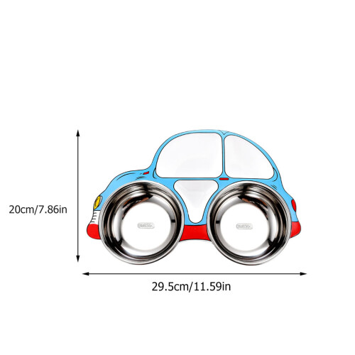 1 Set Essenbehälter In Auto-Form Mit Besteck Tablett 1