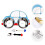 1 Set Essenbehälter In Auto-Form Mit Besteck Tablett 6