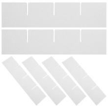 6 Kartonnen Verdelers 33,50x8,00x0,30 Cm Wit