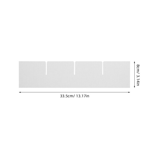 6 Kartonnen Verdelers 33,50x8,00x0,30 Cm Wit 1