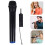 1 Set Draagbare Handmicrofoon Thuis Zwarte Kunststof 3