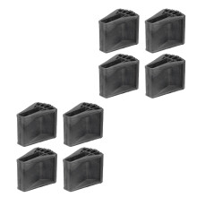 Raindrops 8 St Anti Rutschmatten Leiterfüße Schutz Garage Schwarz